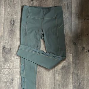 Athleta legging olive green medium